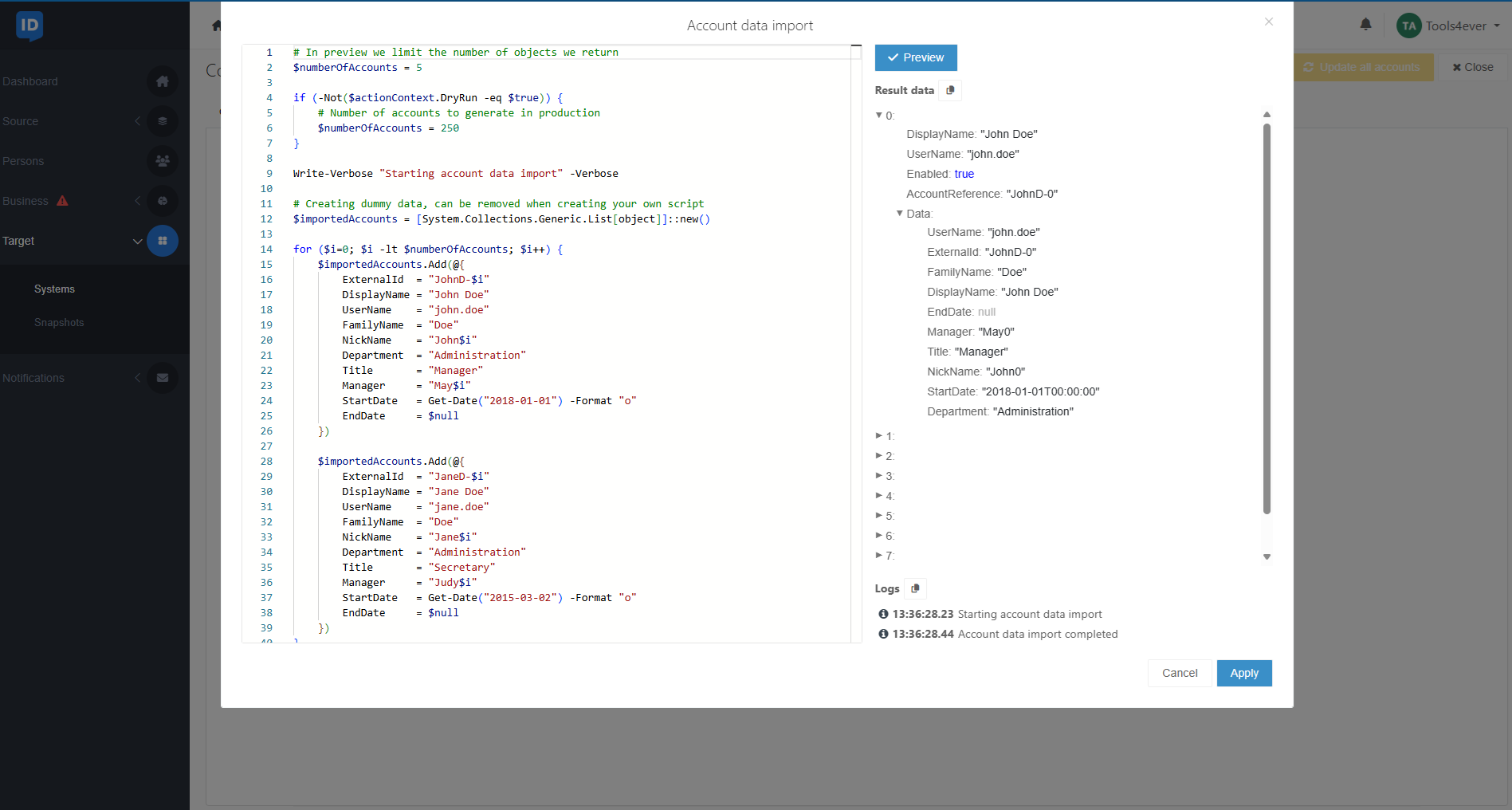 Target_Systems_PS2_AccountDataImport_Customize.png